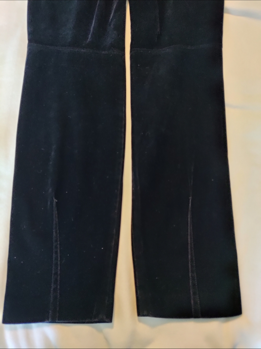 Armani Exchange Men's Black Velvet Straight-Leg Pants - Picture 6 of 9